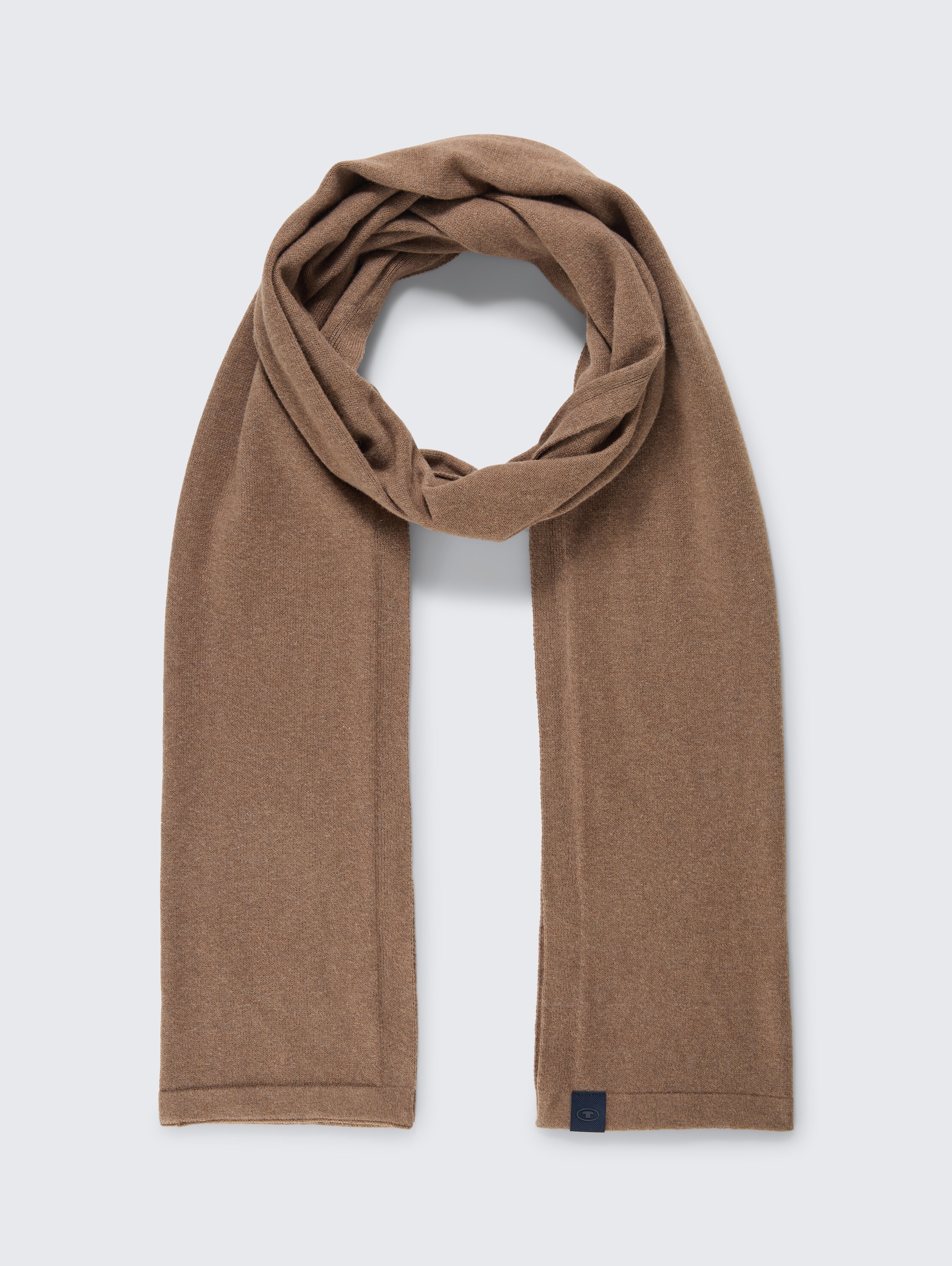 Scarf with cashmere content - dark_taupe_melange - 
