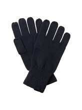 Non sélectionné, Gants avec une partie en cachemire par , bleu