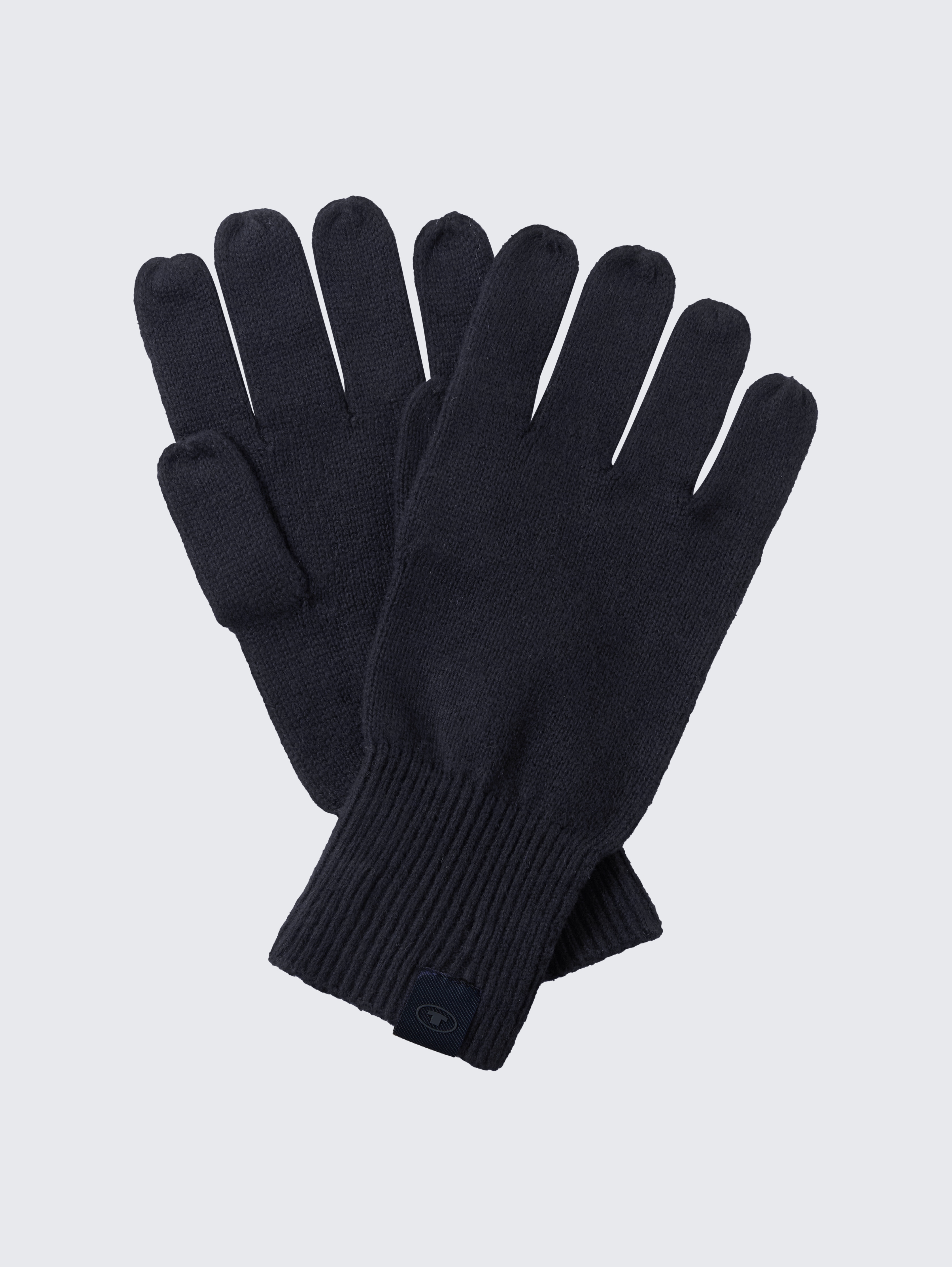 Handschuhe mit Kaschmir-Anteil von Men, Knitted Navy Melange