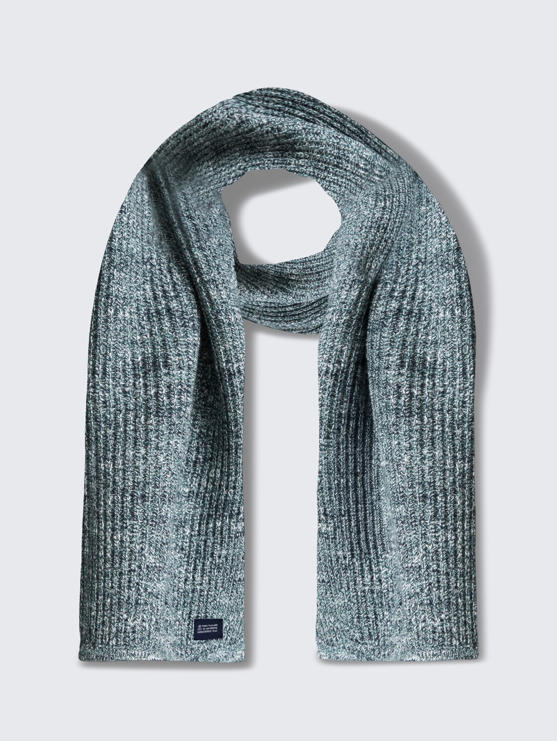 Schal aus Baumwolle - navy green multicolor - Vorder-Produkt-Ansicht