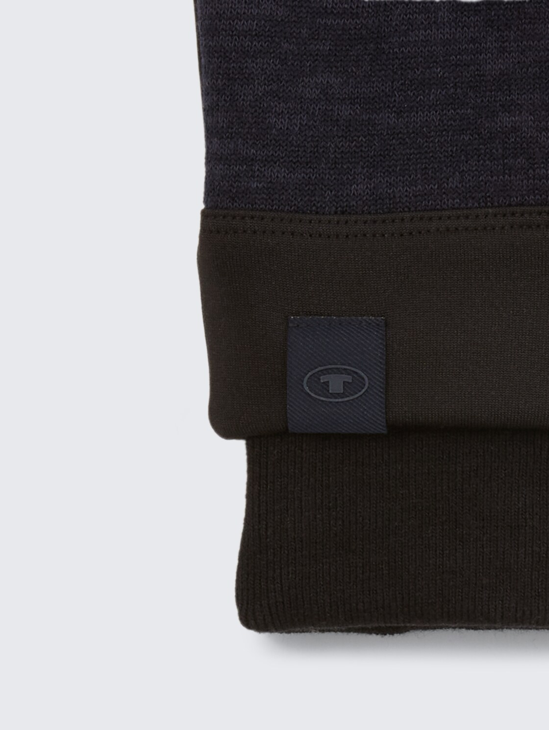 Smartphone Handschuhe - Knitted Navy Melange - Material-Ansicht