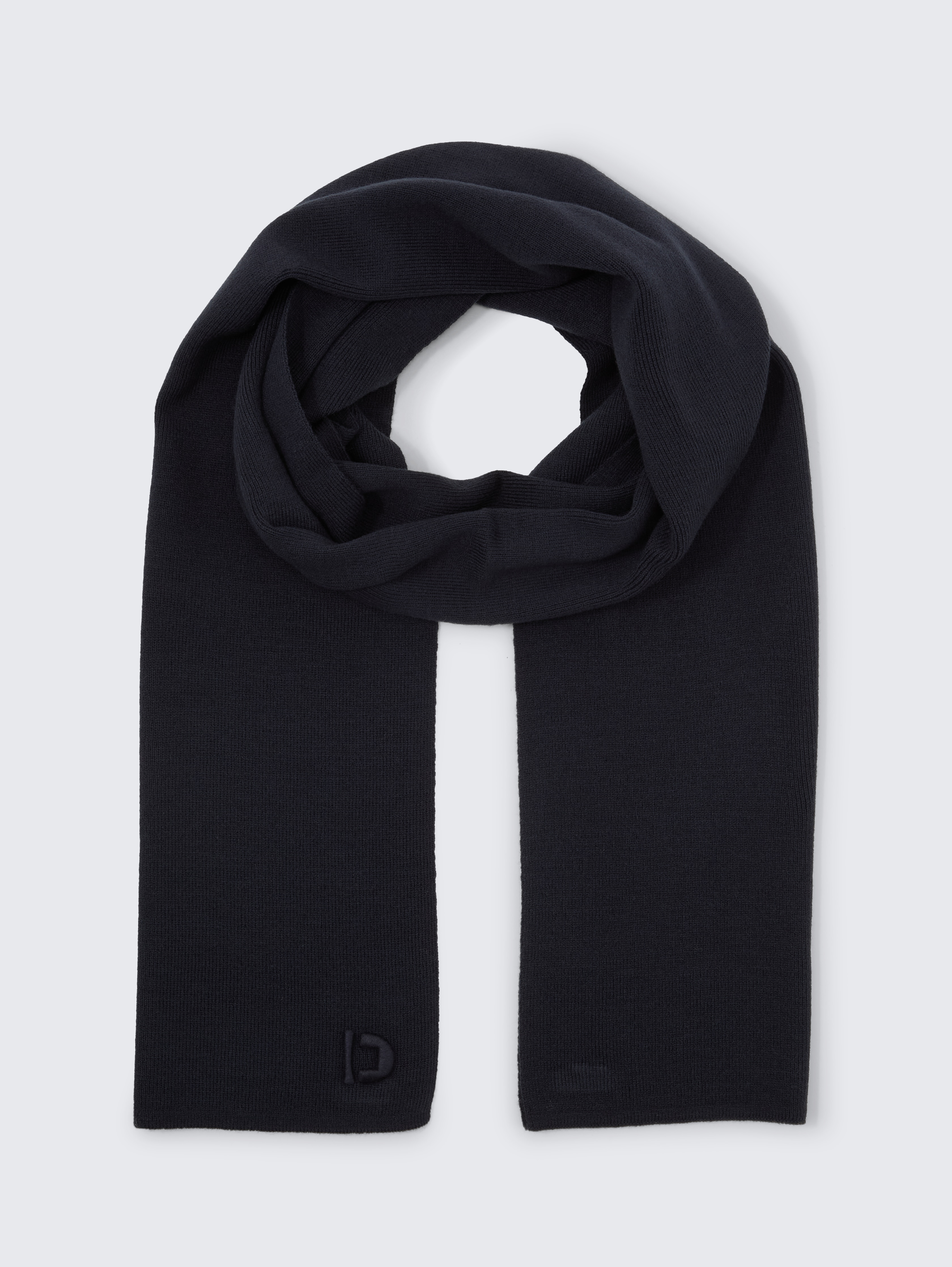 Basic Schal mit Logo-Stickerei von Denim Male, sky captain blue