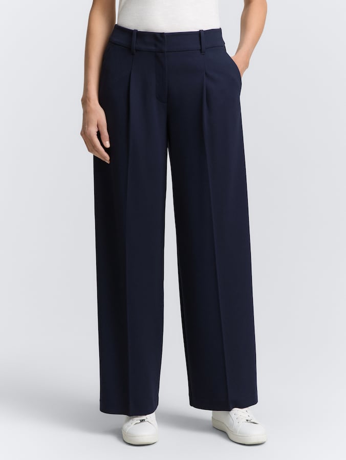TTLEA broek met wijde pijpen door Women, sky captain blue