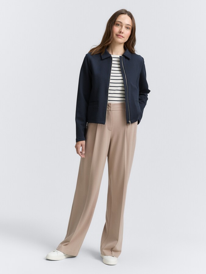 TTLEA Pantalon à jambes larges par Women, soft taupe grey