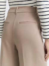 TTLEA Wide Leg Hose - soft taupe grey - Detail-Model-Ansicht