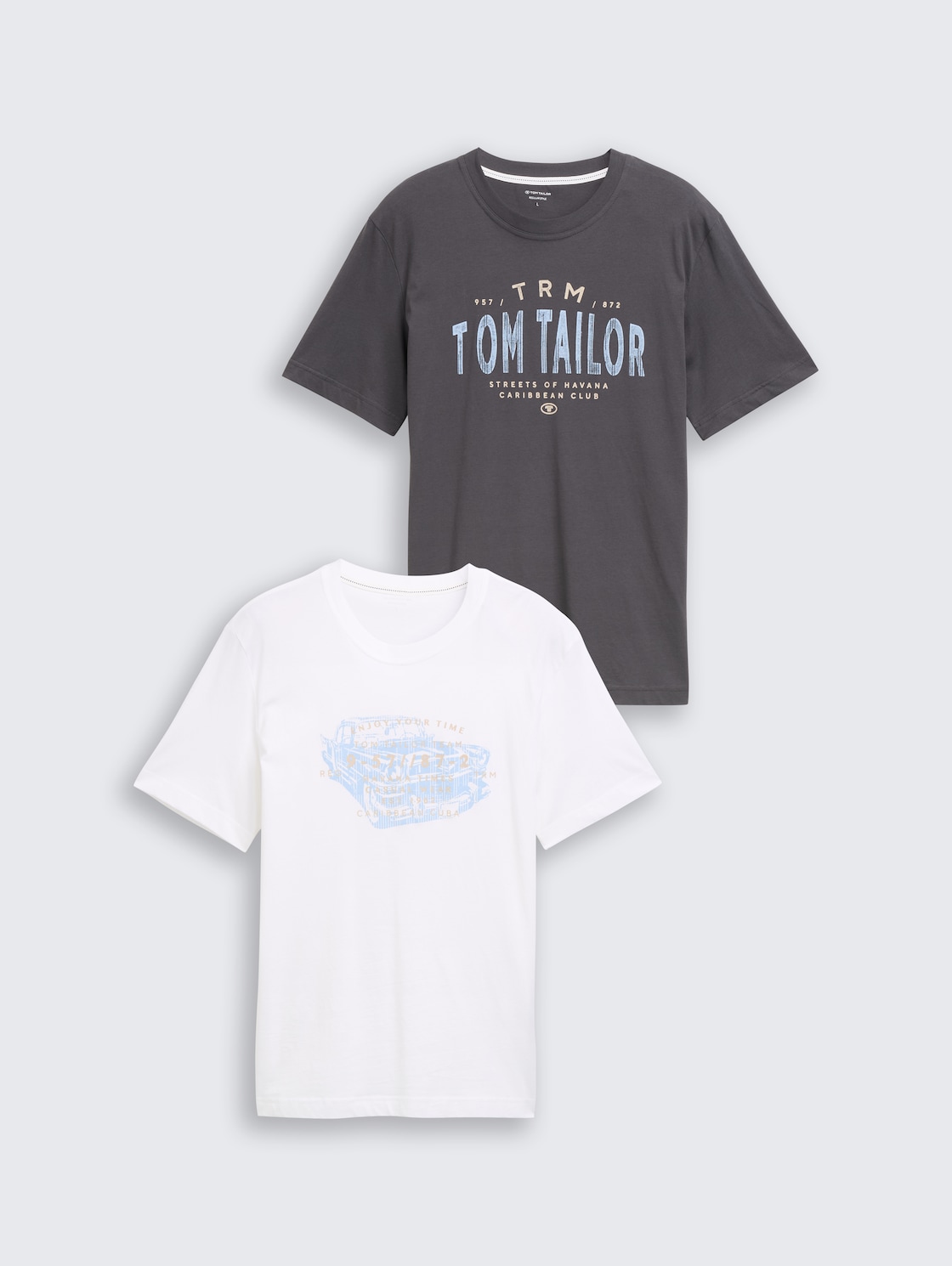 T-Shirts im 2er-Pack - Tarmac Grey - Vorder-Produkt-Ansicht