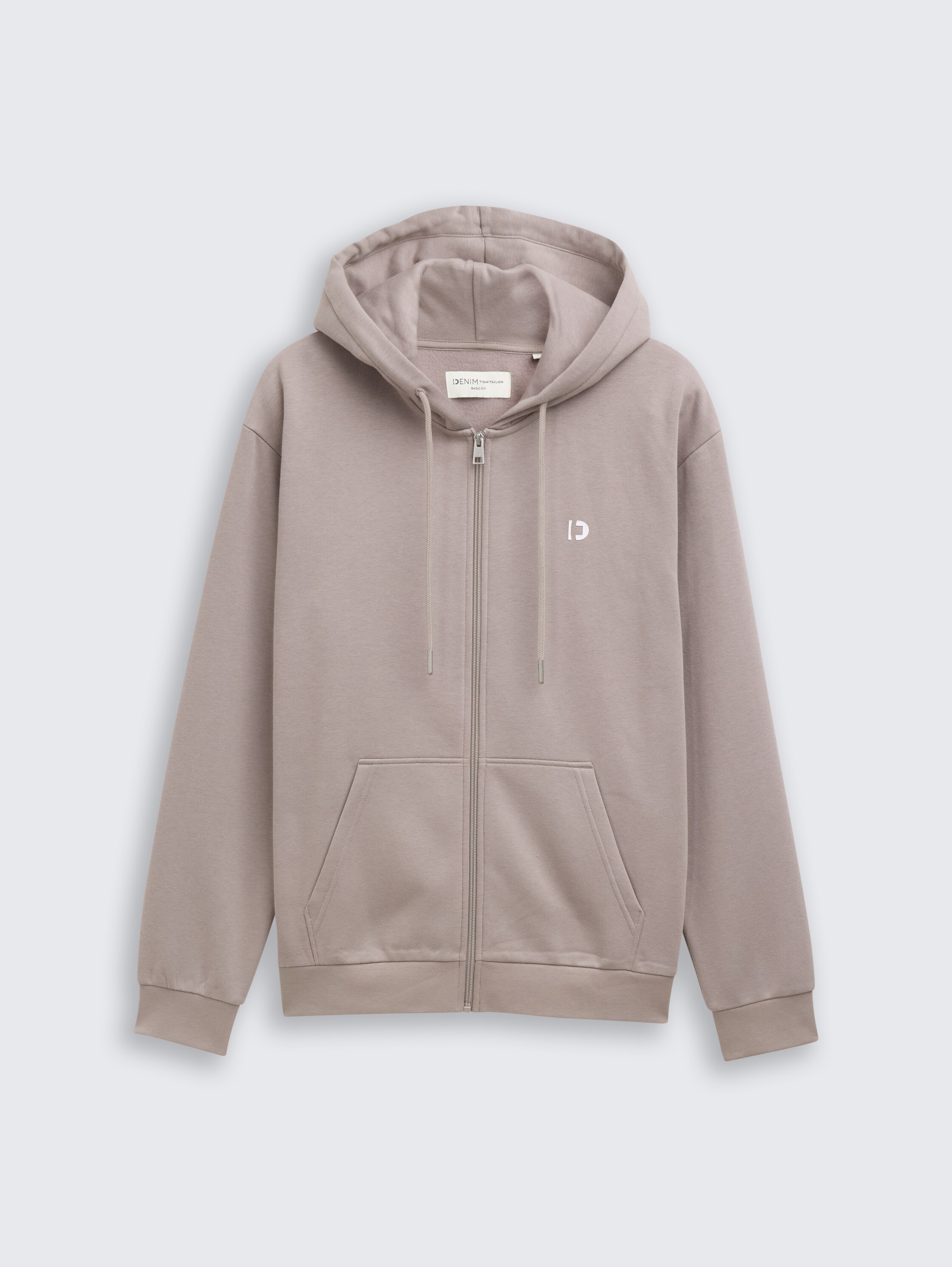 Hoodie sweatshirt jacket with logo print - satellite - 