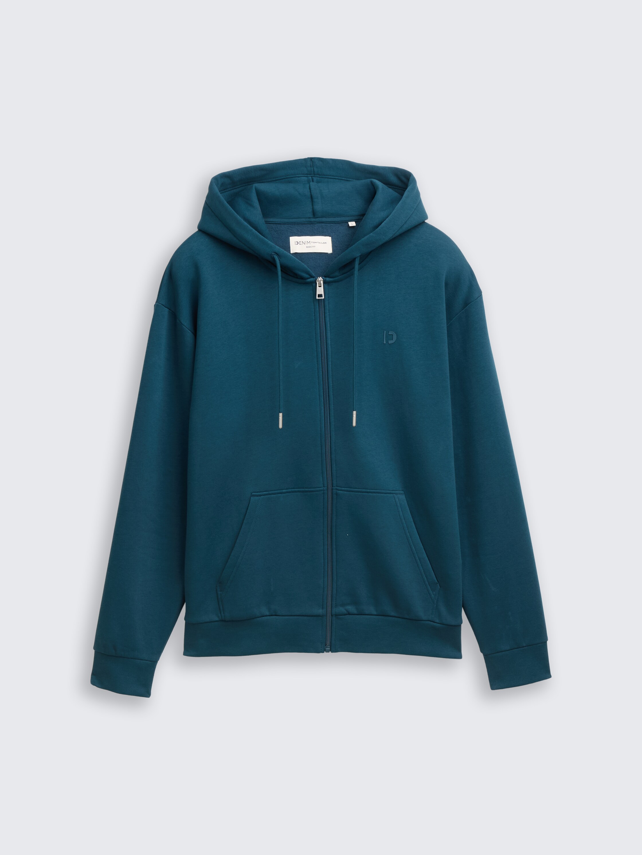 Hoodie Sweatjacke mit Logo-Print - deep_pond_green - 
