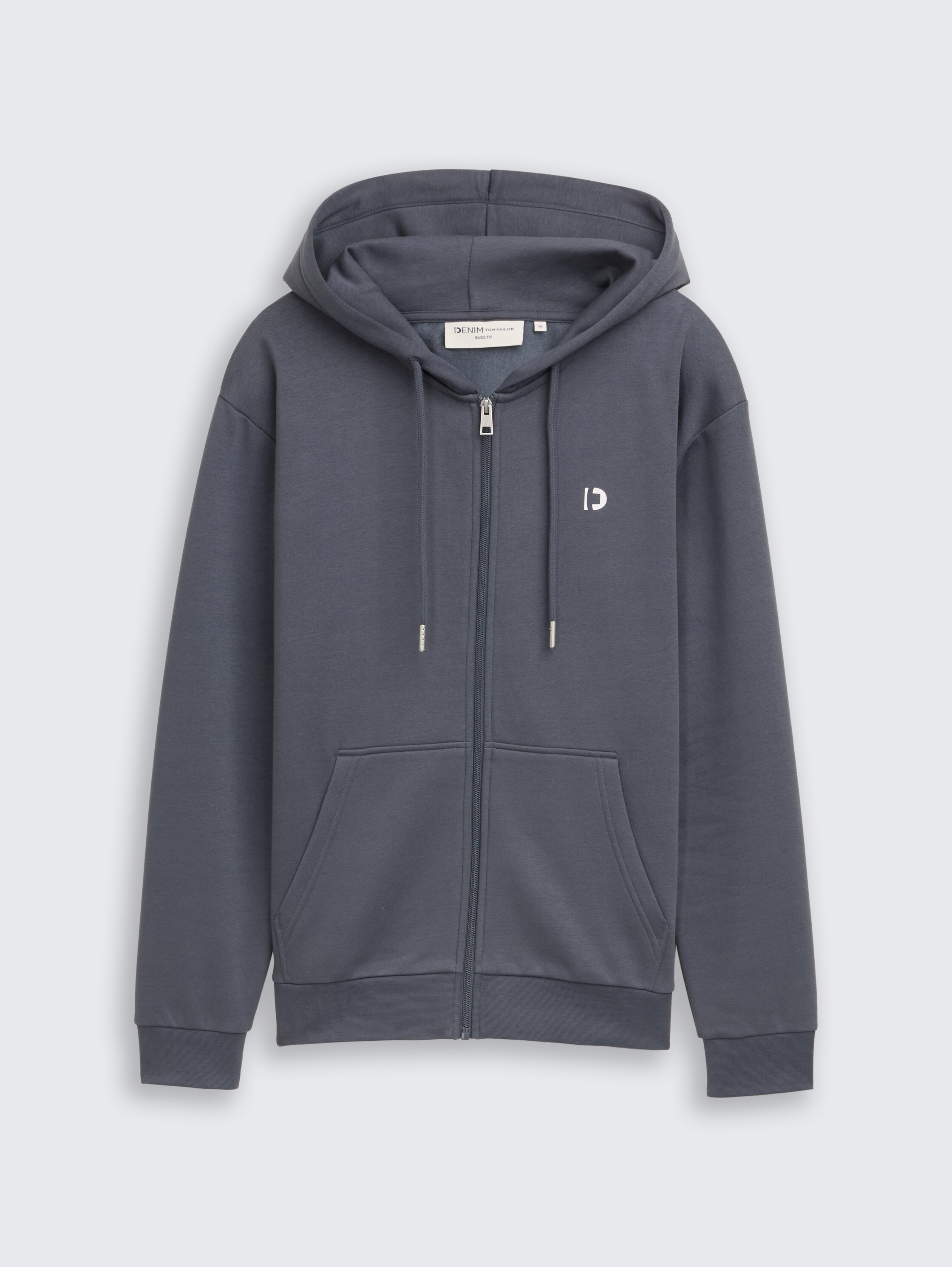 Hoodie Sweatjacke mit Logo-Print - urban medium grey - Vorder-Produkt-Ansicht