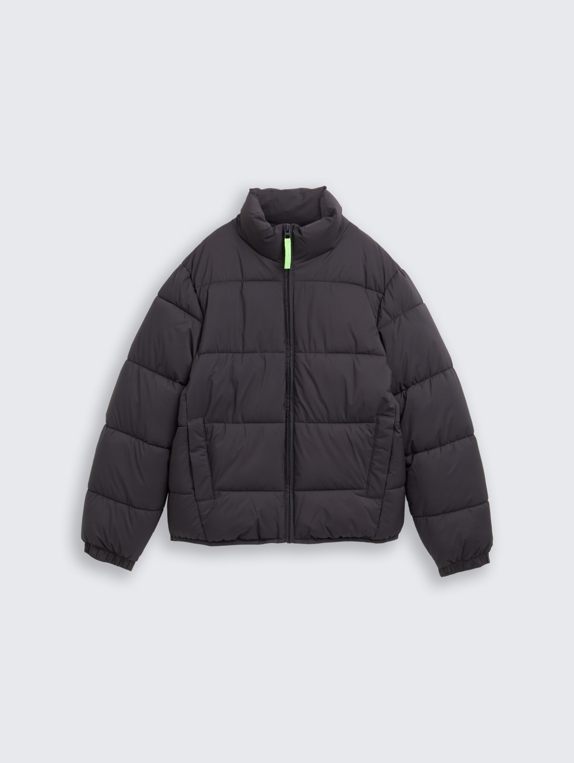 Puffer-Jacke mit Stehkragen - coal grey - Vorder-Produkt-Ansicht