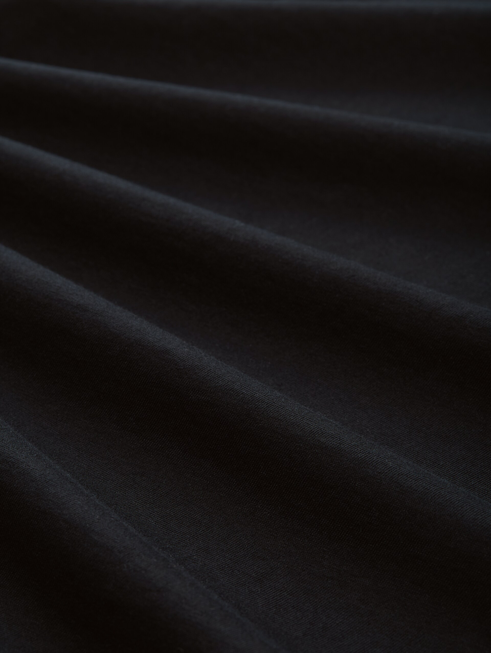 Cotton T-shirt - deep black - Material view