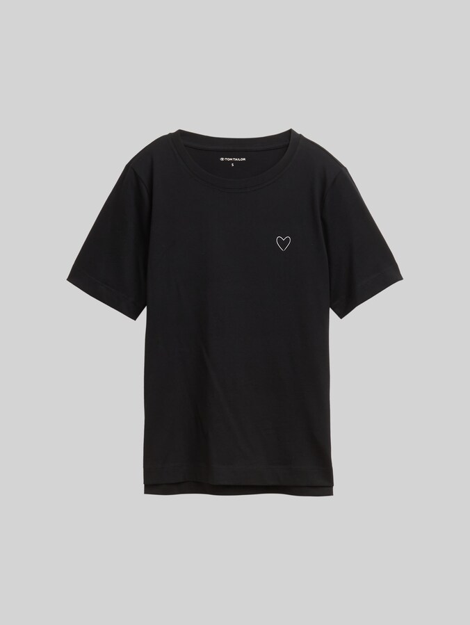 T-Shirt aus Baumwolle von Women, deep black