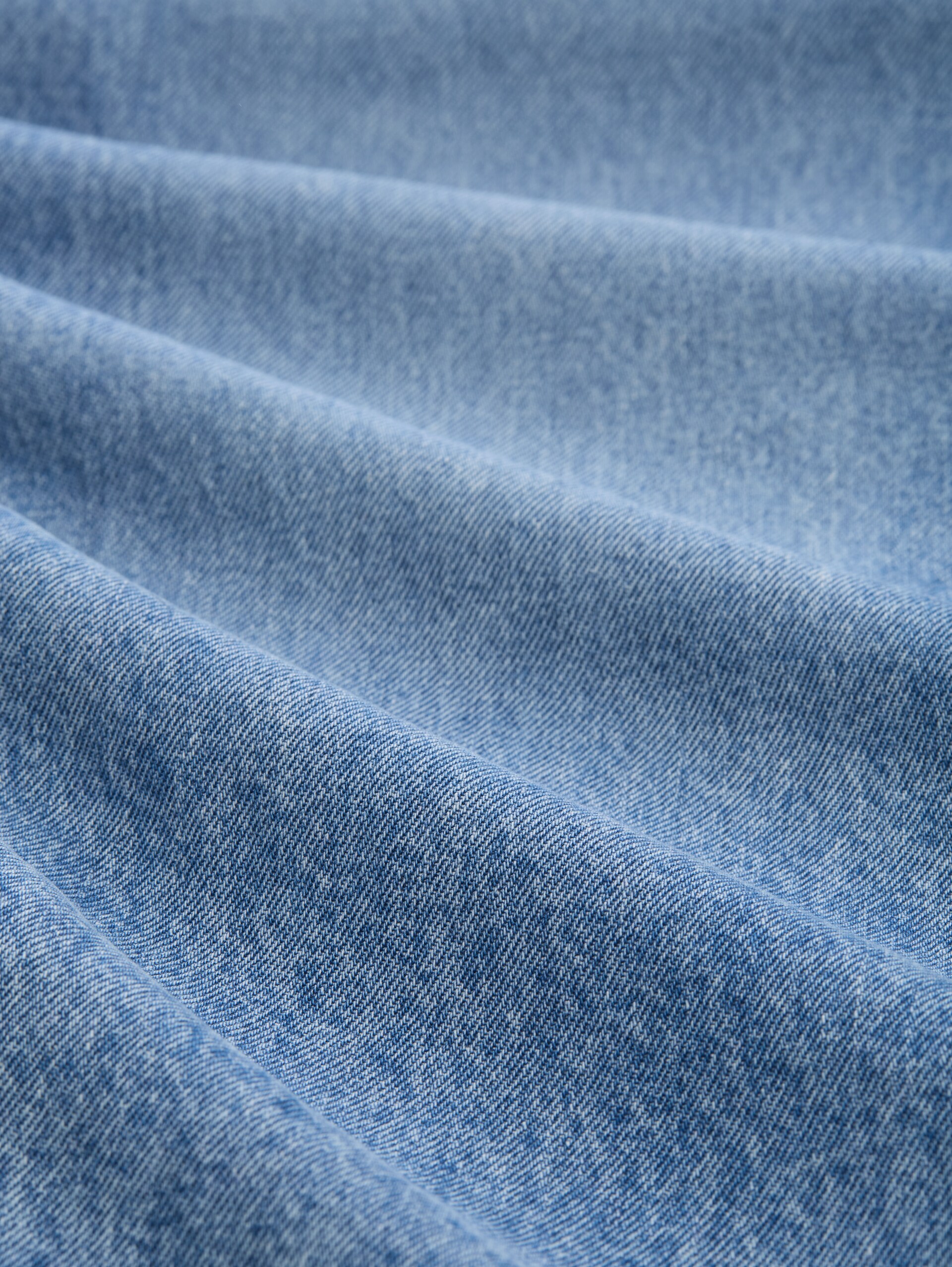TTADEA BARREL Jeans with belt - Used Mid Stone Blue Denim - Material view