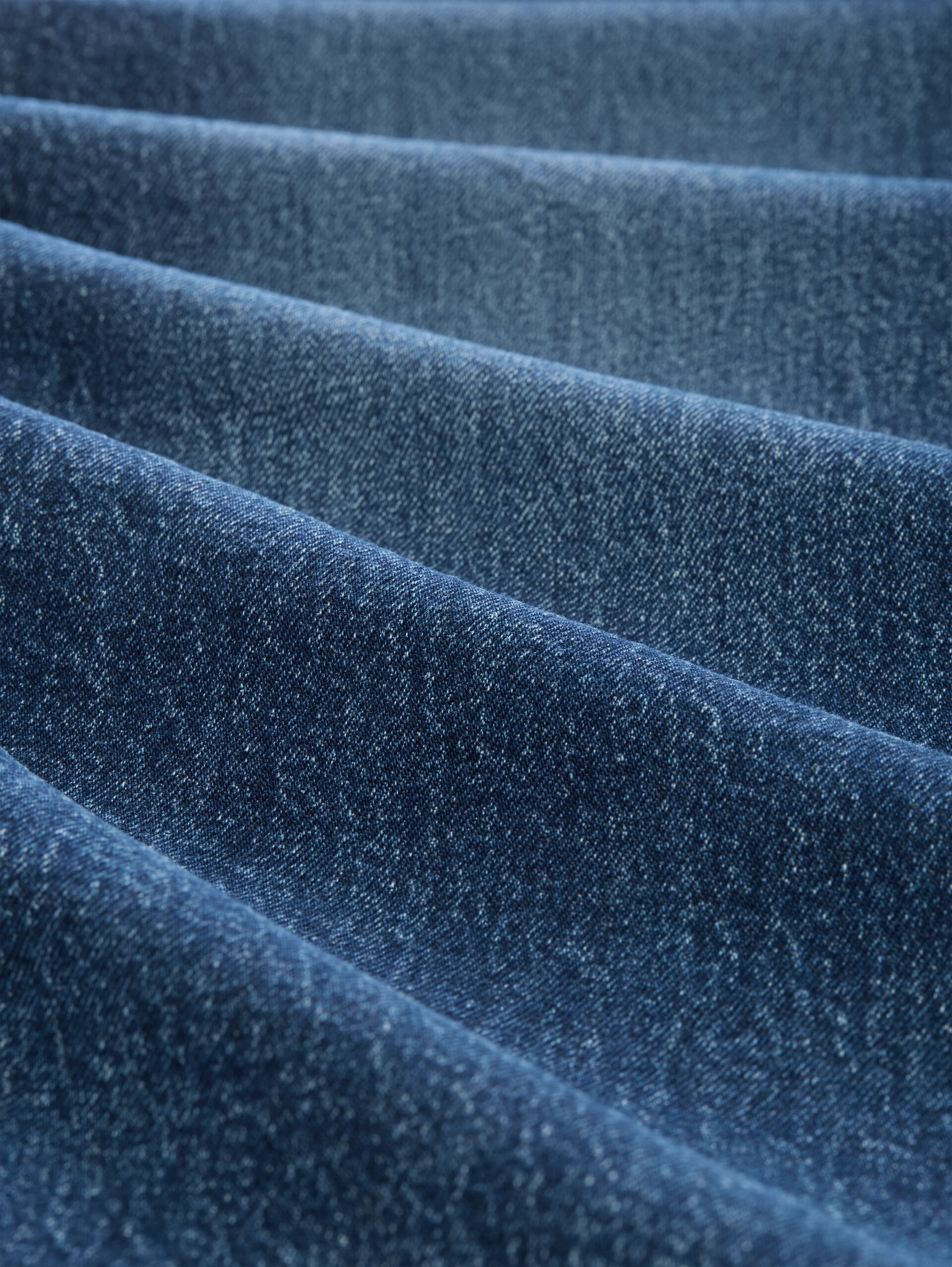 TTADEA BARREL Jeans mit Gürtel - used dark stone blue denim - Material-Ansicht