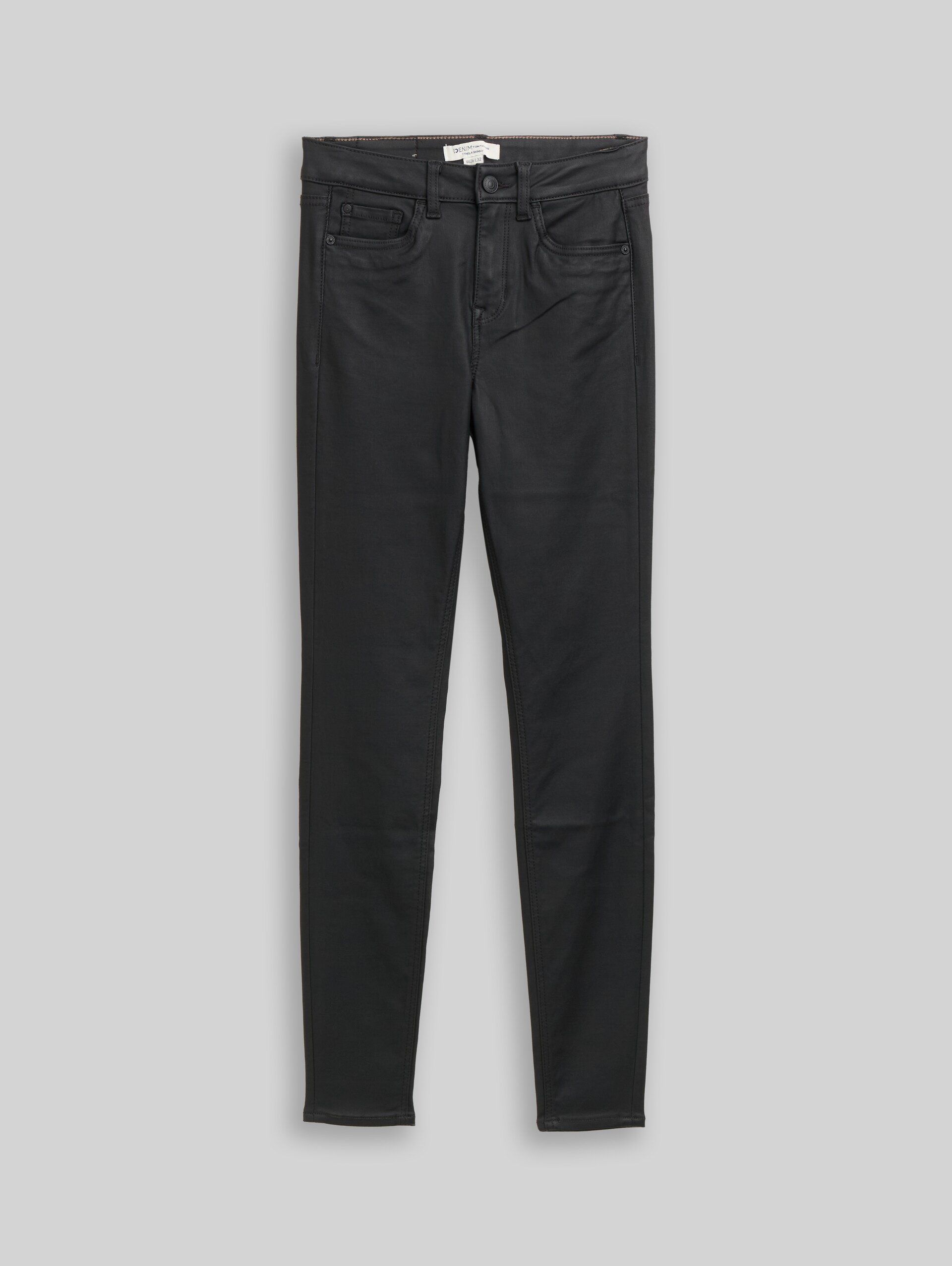 Coated TTNELA SKINNY jeans - coated black denim - Front product view