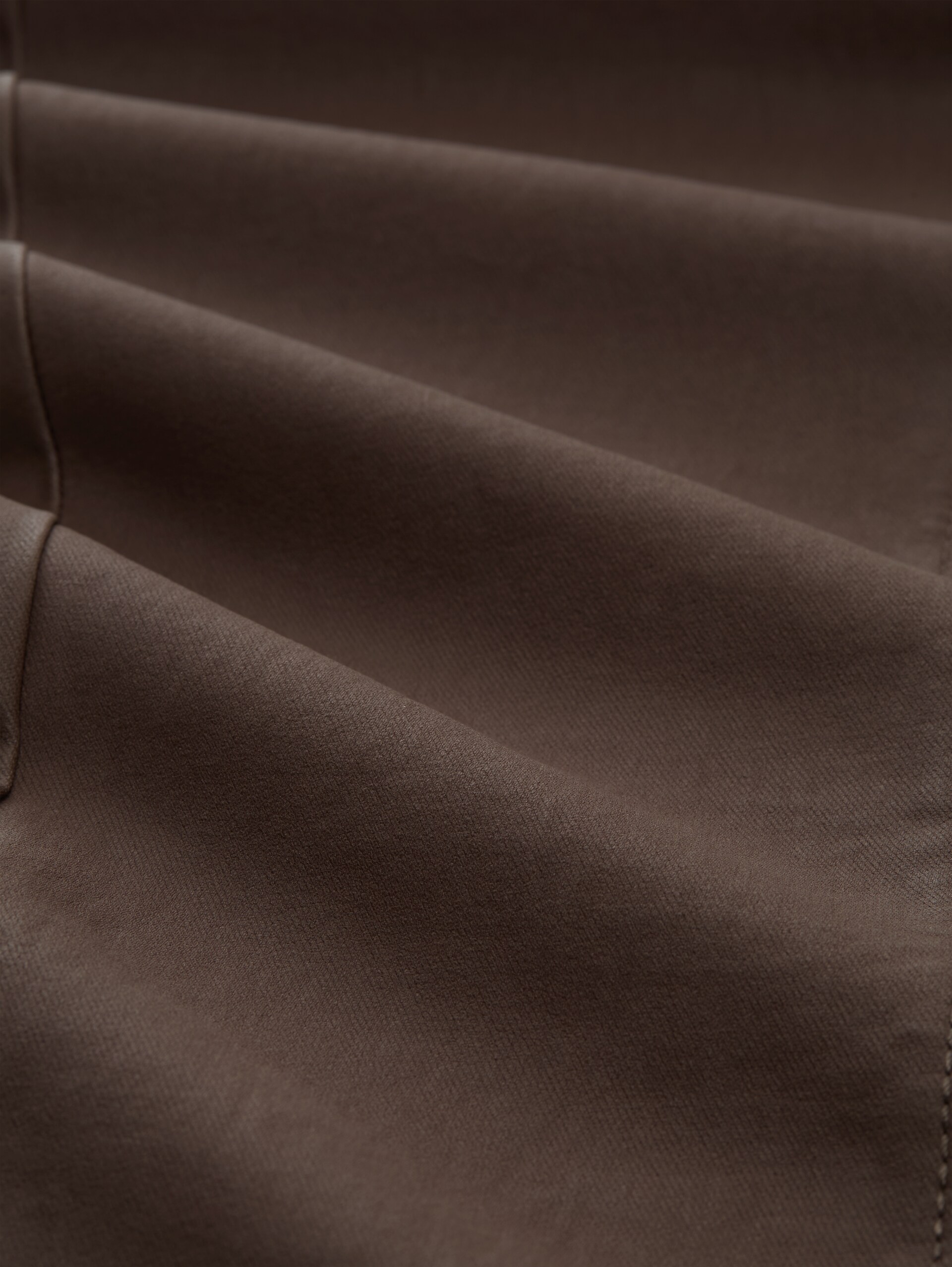 Coated TTNELA SKINNY jeans - brown coated denim - Material view
