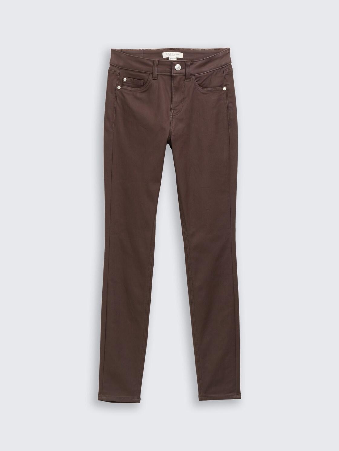 Coated TTNELA SKINNY Jeans - brown coated denim - Vorder-Produkt-Ansicht