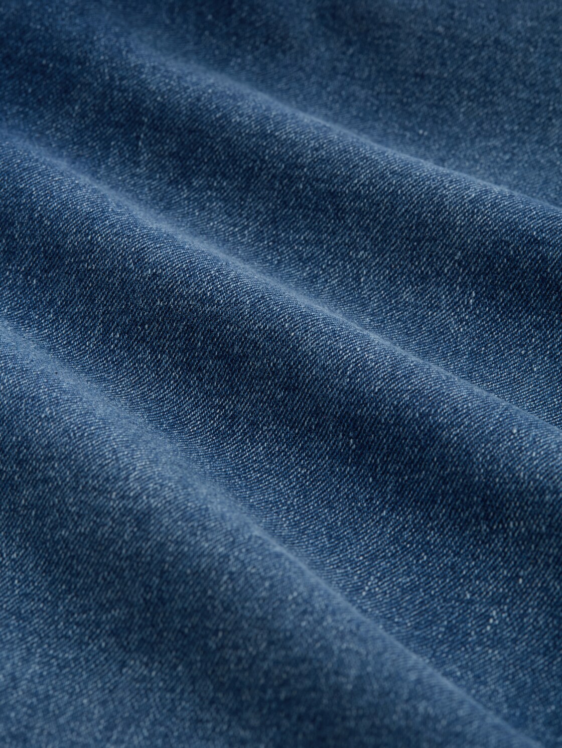 TTMIJA CULOTTE Jeans mit Gürtel - Used Mid Stone Blue Denim - Material-Ansicht