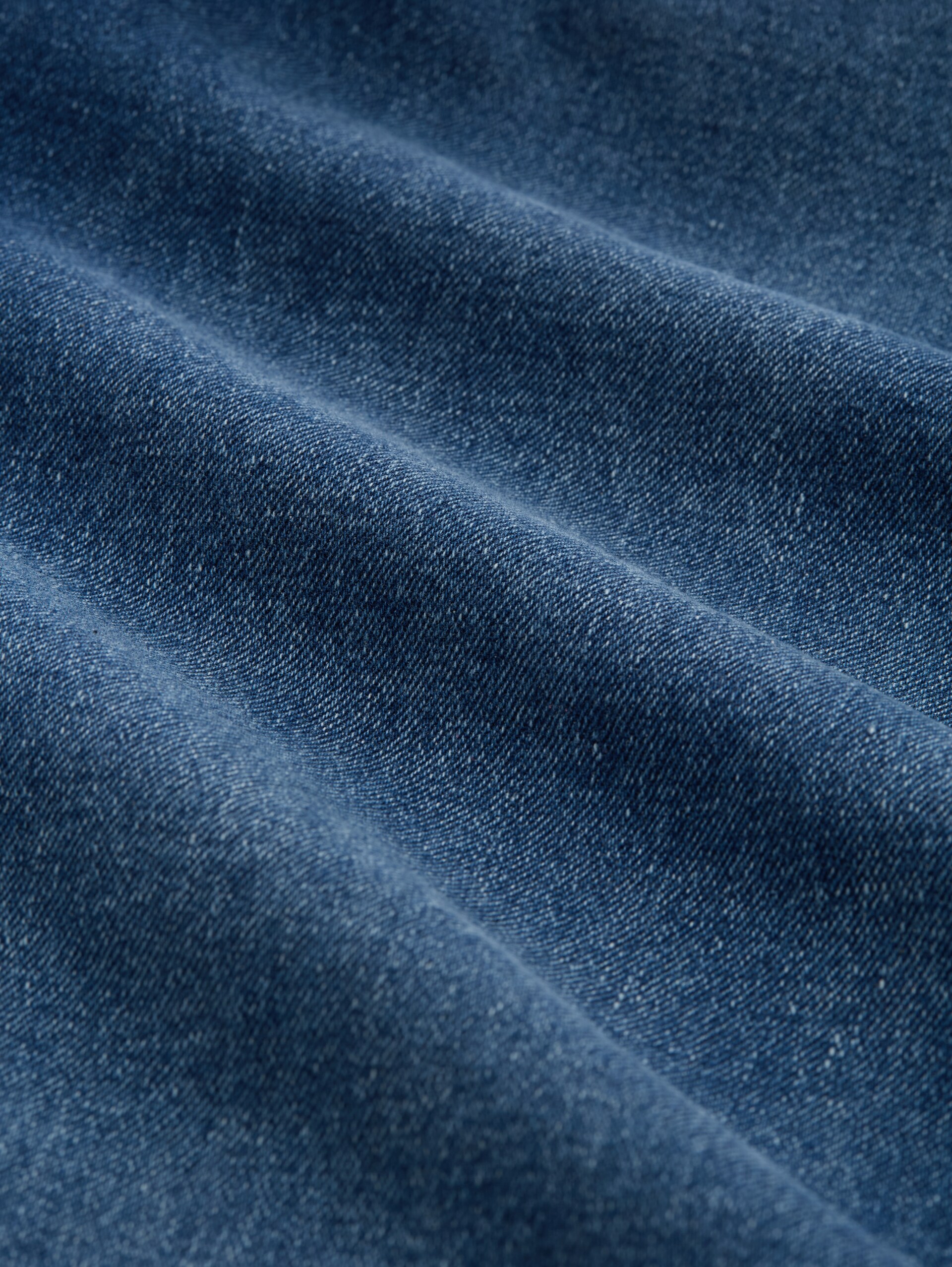 TTMIJA CULOTTE Jeans mit Gürtel - Used Mid Stone Blue Denim - Material-Ansicht