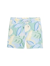 Ausgewählt, Badeshorts mit Print von Tom Tailor, blau