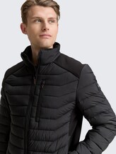 Lightweight Hybrid Steppjacke - Black - Detail-Model-Ansicht