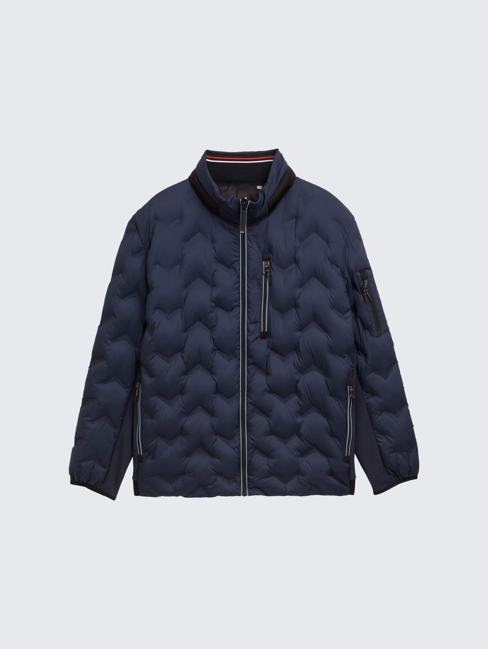 Plus Size - Hybrid Lightweight Steppjacke mit verstaubarer Kapuze - sky captain blue - Vorder-Produkt-Ansicht