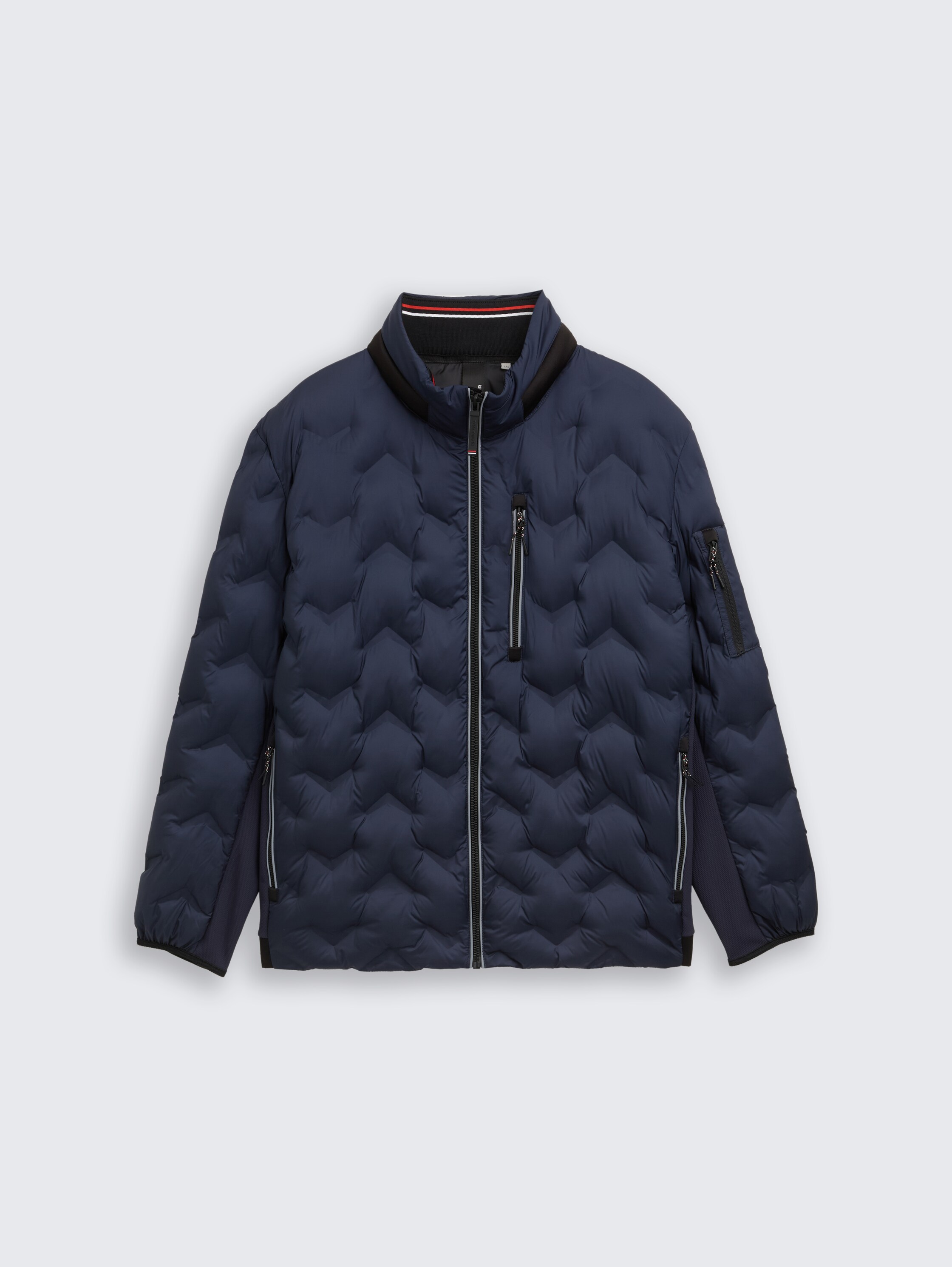 Plus Size - Hybrid Lightweight Steppjacke mit verstaubarer Kapuze - sky_captain_blue_1 - 