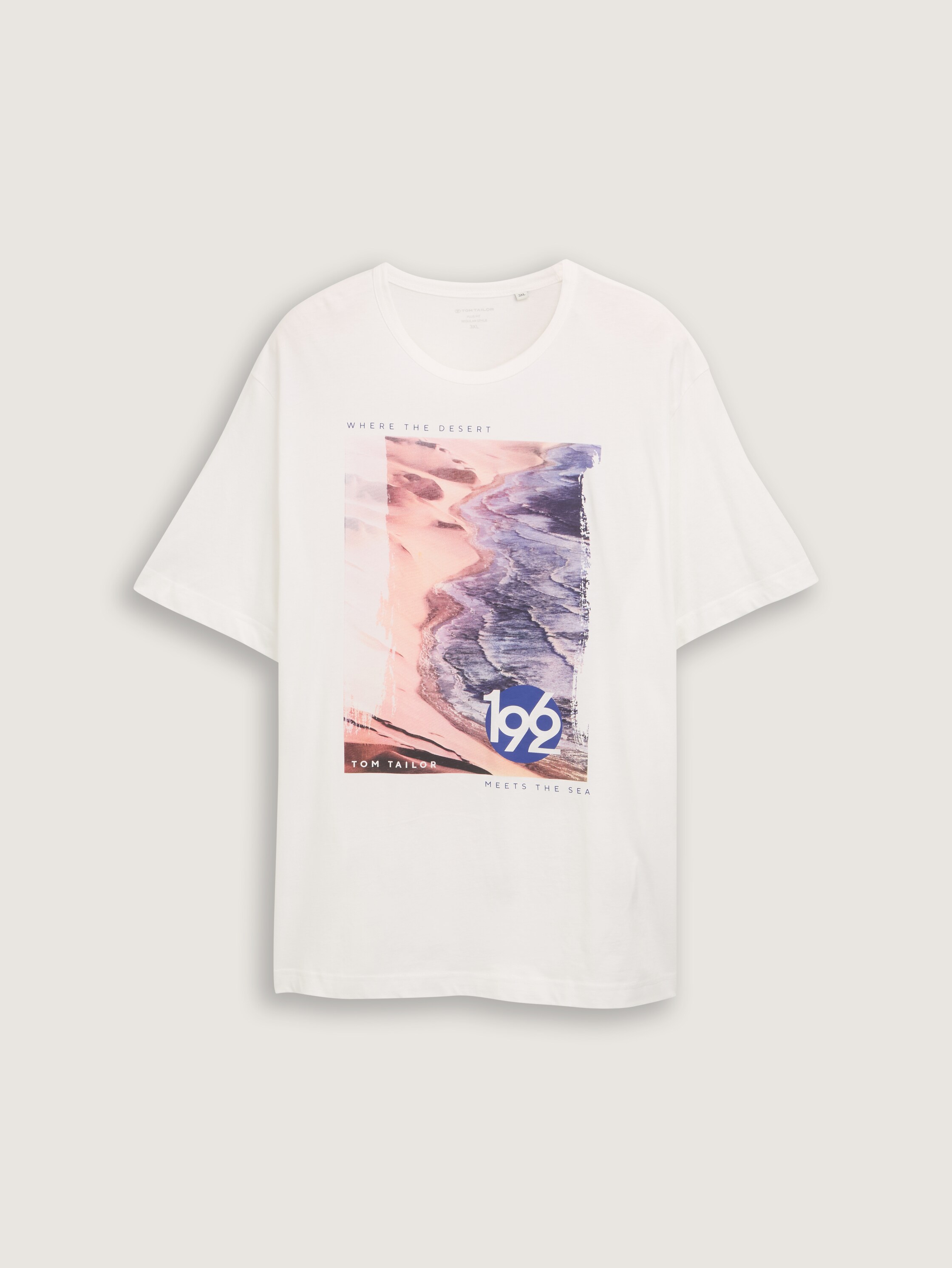 Plus Size - T-Shirt mit Foto-Print - off_white_1 - 