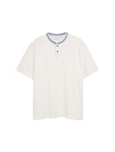 Niet geselecteerd, Plus - Poloshirt met opstaande kraag door , wit