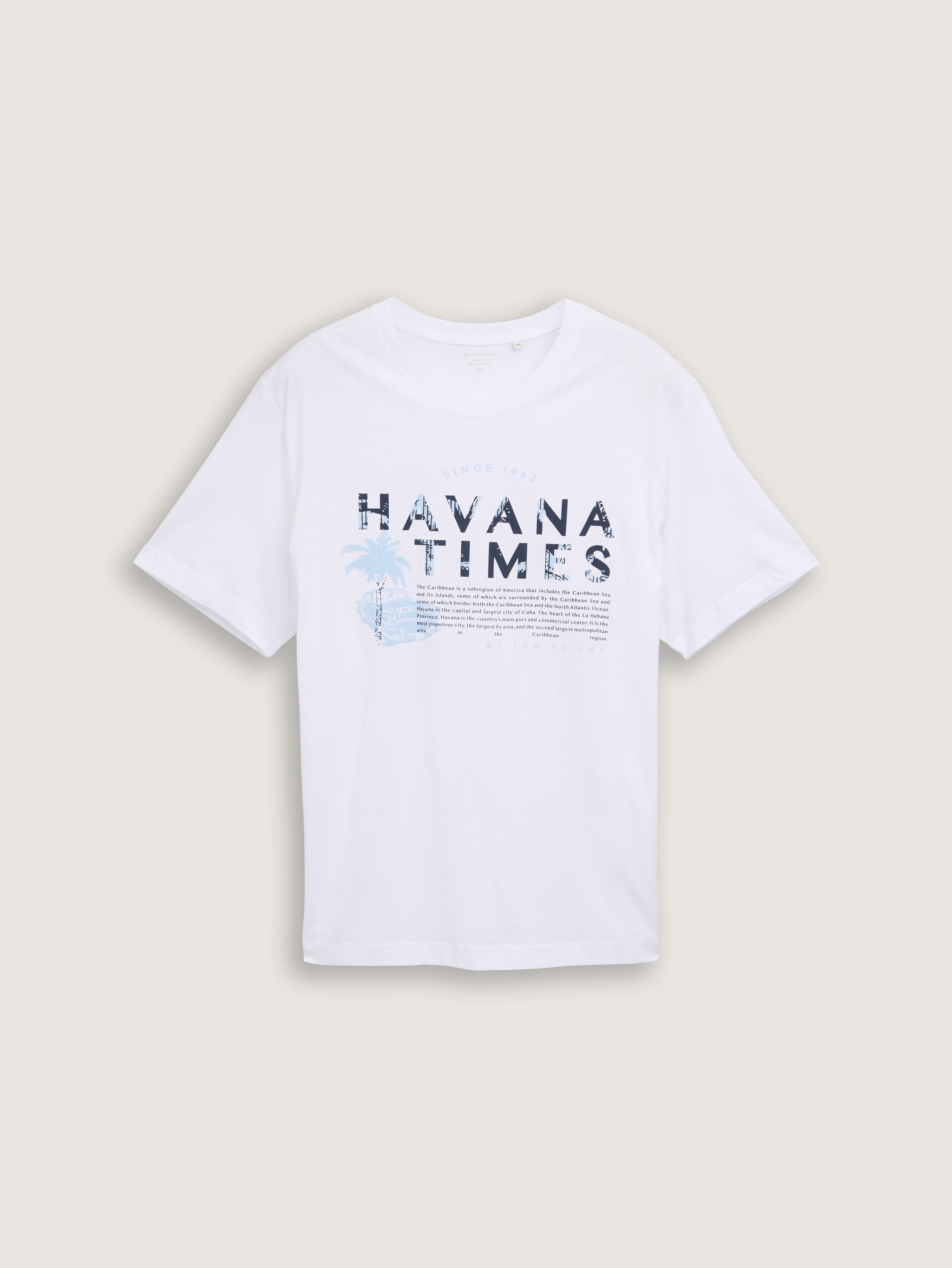 Plus Size -T-Shirt mit Print - white - 