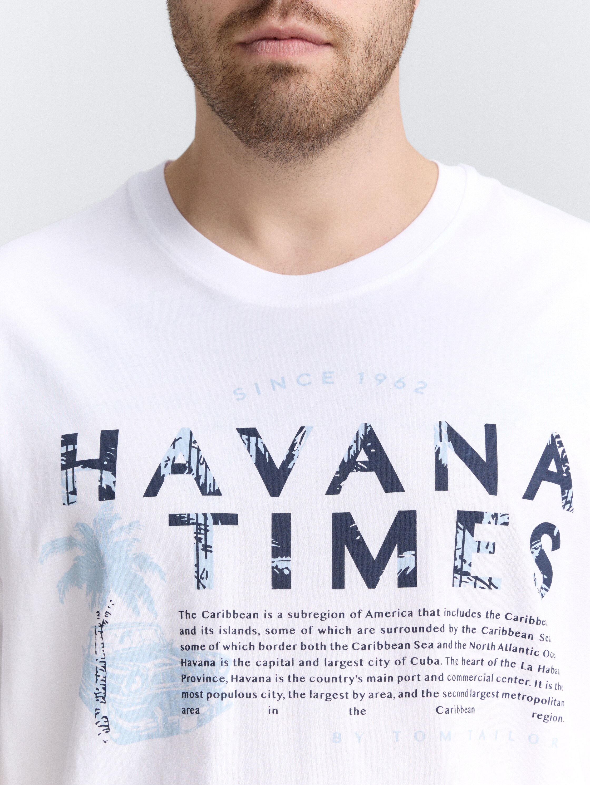 Plus Size -T-Shirt mit Print - white - 