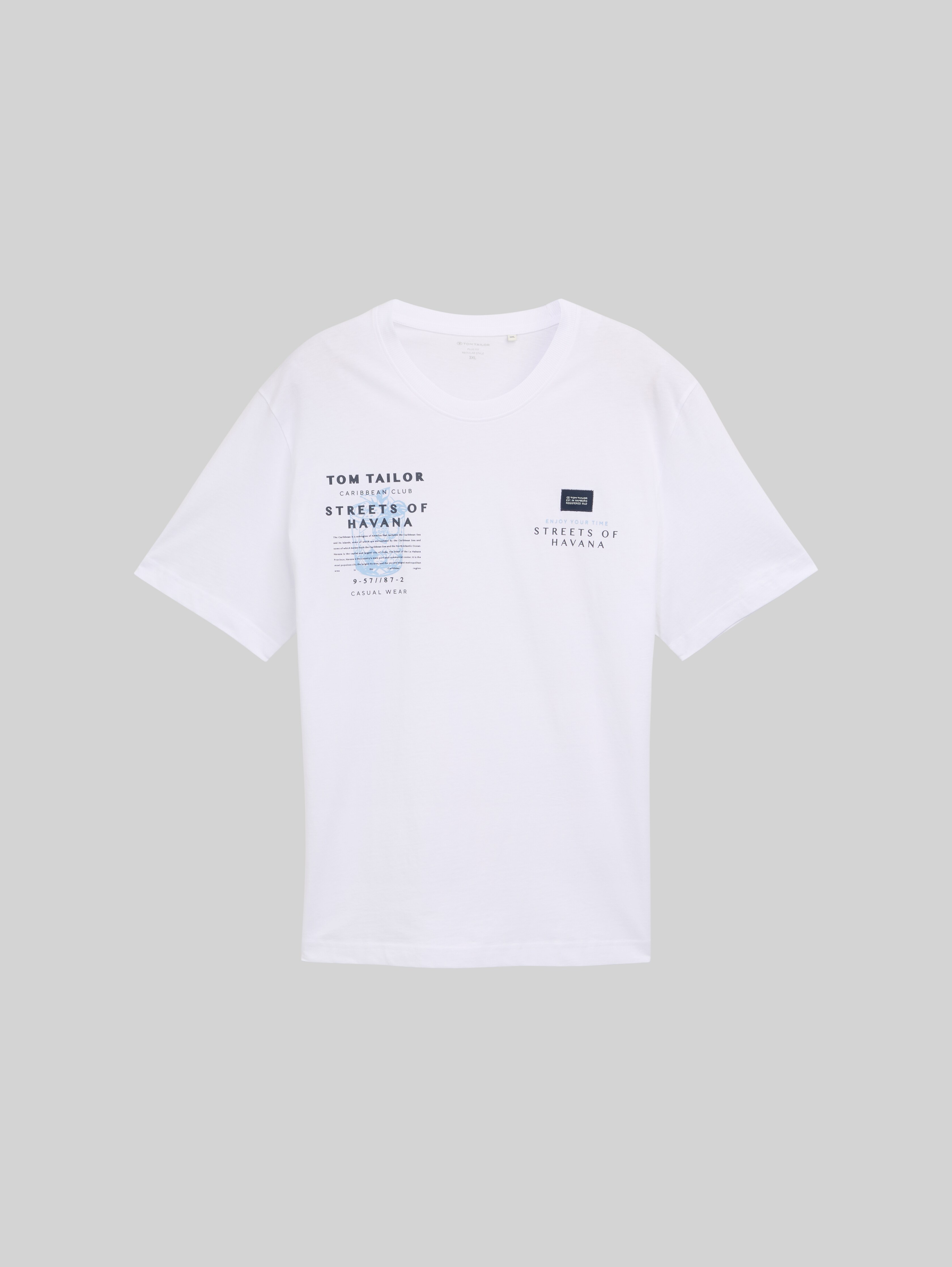 Tom Tailor Basic T-Shirt Für Herren In Plussize – Lässig, Mit Print, Perfekt Für Größere Männer