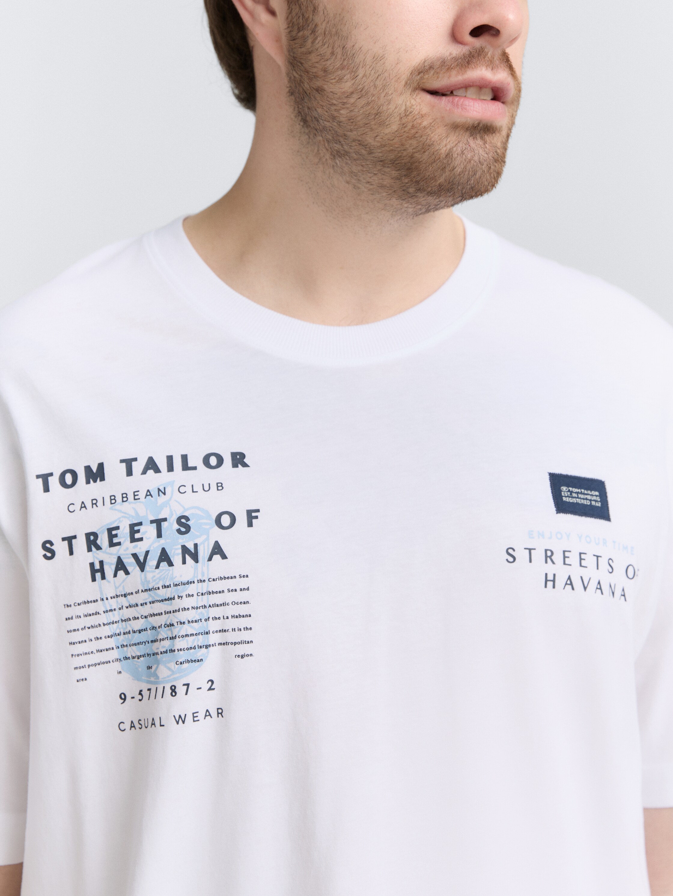 Plus Size - T-Shirt mit Print - white - 