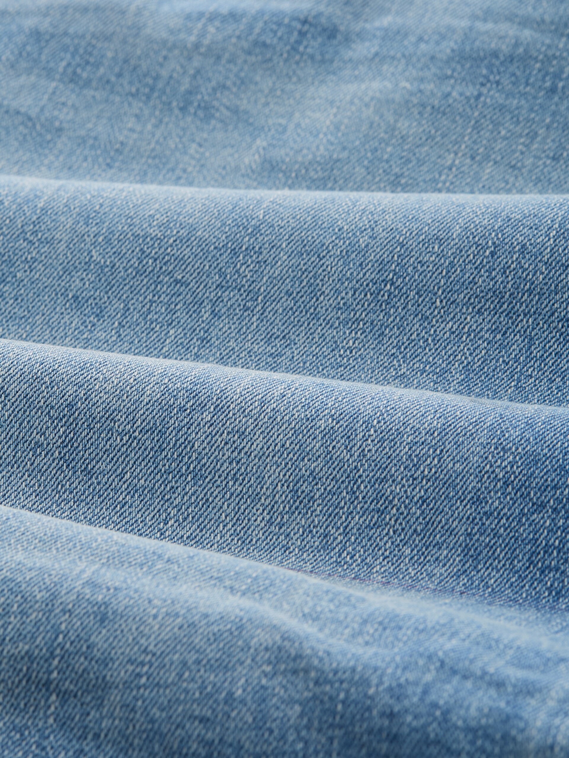 Plus Size - TTPLUS REGULAR FIT Jeans Shorts - Used Light Stone Blue Denim - Material-Ansicht