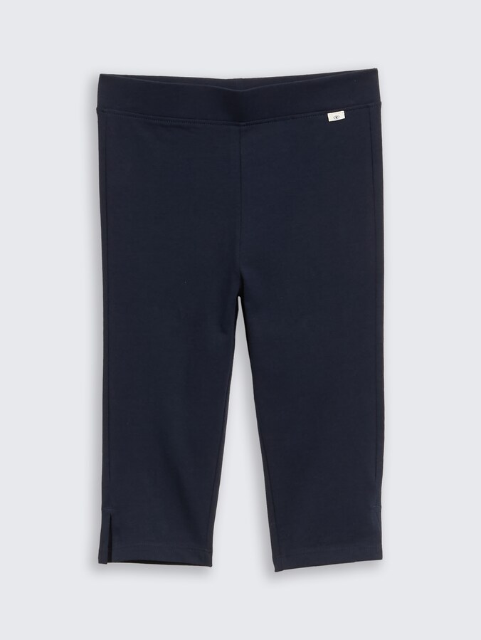 Basis Capri Legging door Mini Girls, sky captain blue