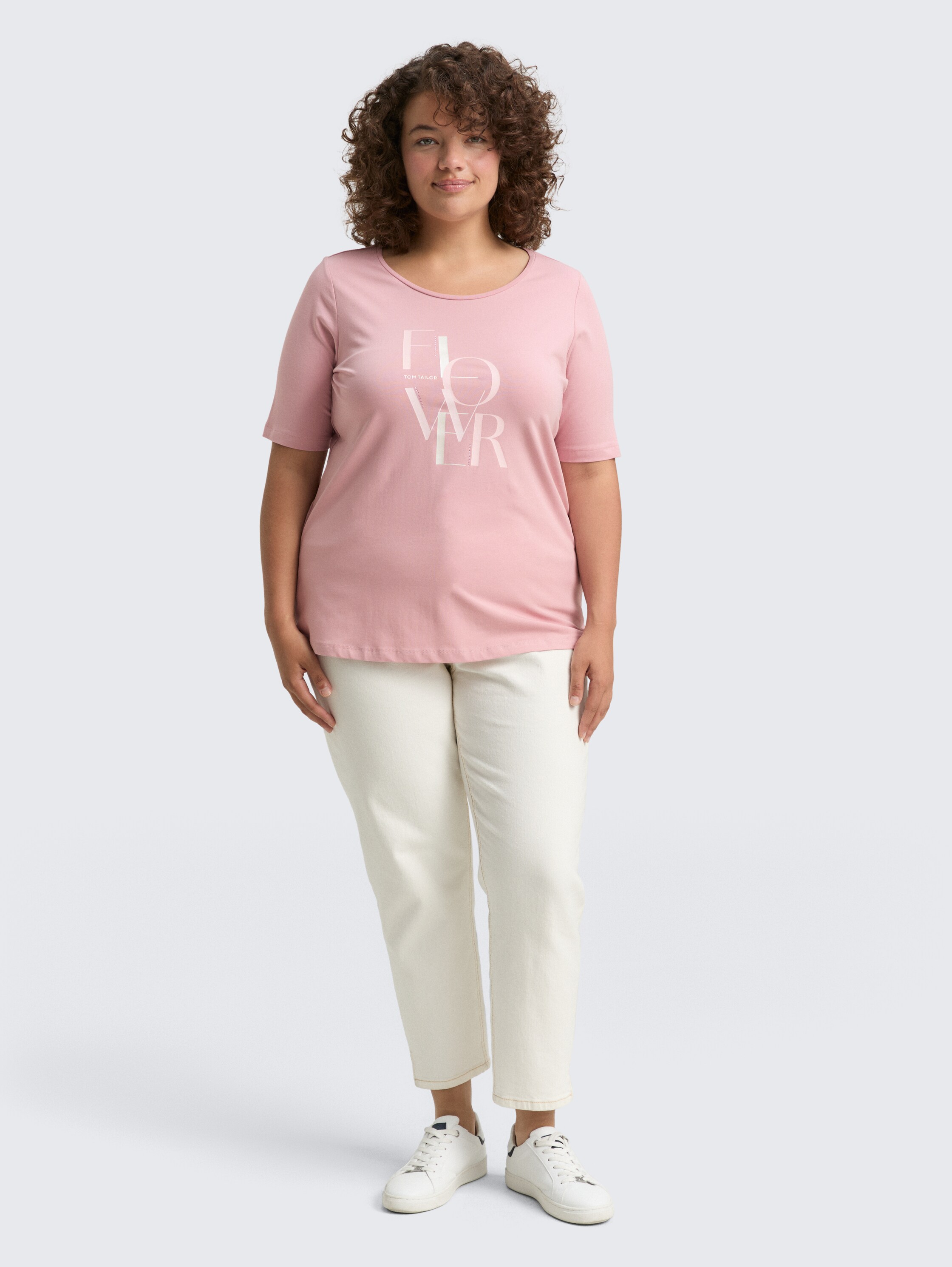 Plus Size - T-shirt met print - morning_pink - 