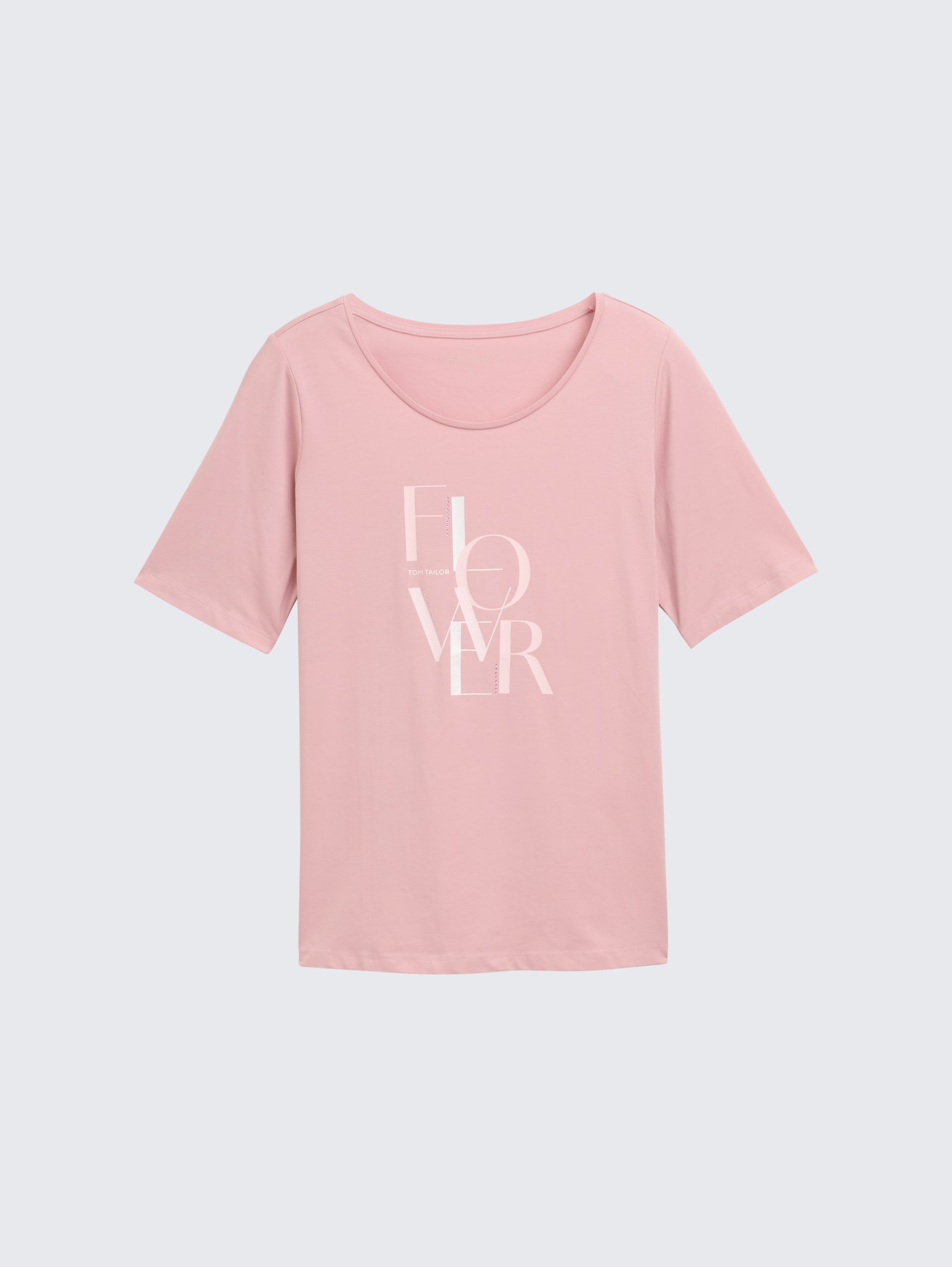 Plus Size - T-Shirt mit Print - Morning Pink - Vorder-Produkt-Ansicht