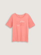 Plus Size - T-Shirt mit Print - rosewood pink - Vorder-Produkt-Ansicht