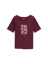 Ausgewählt, Plus Size - T-Shirt mit Print von Tom Tailor, rot