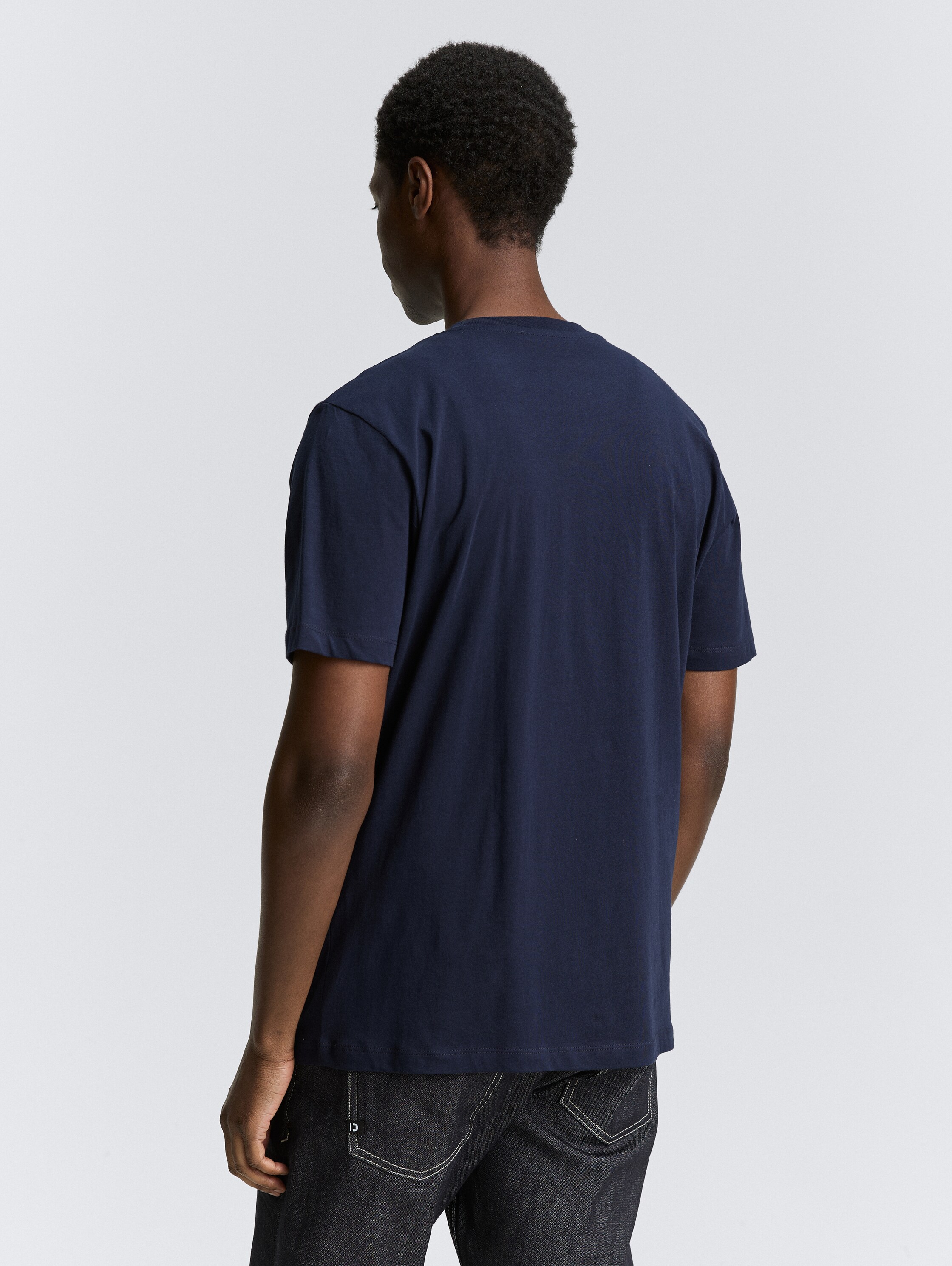 T-shirts en pack de 3 - White - Découpe Vue arrière du modèle