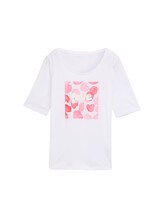 Geselecteerd, T-shirt met print door Tom Tailor, wit
