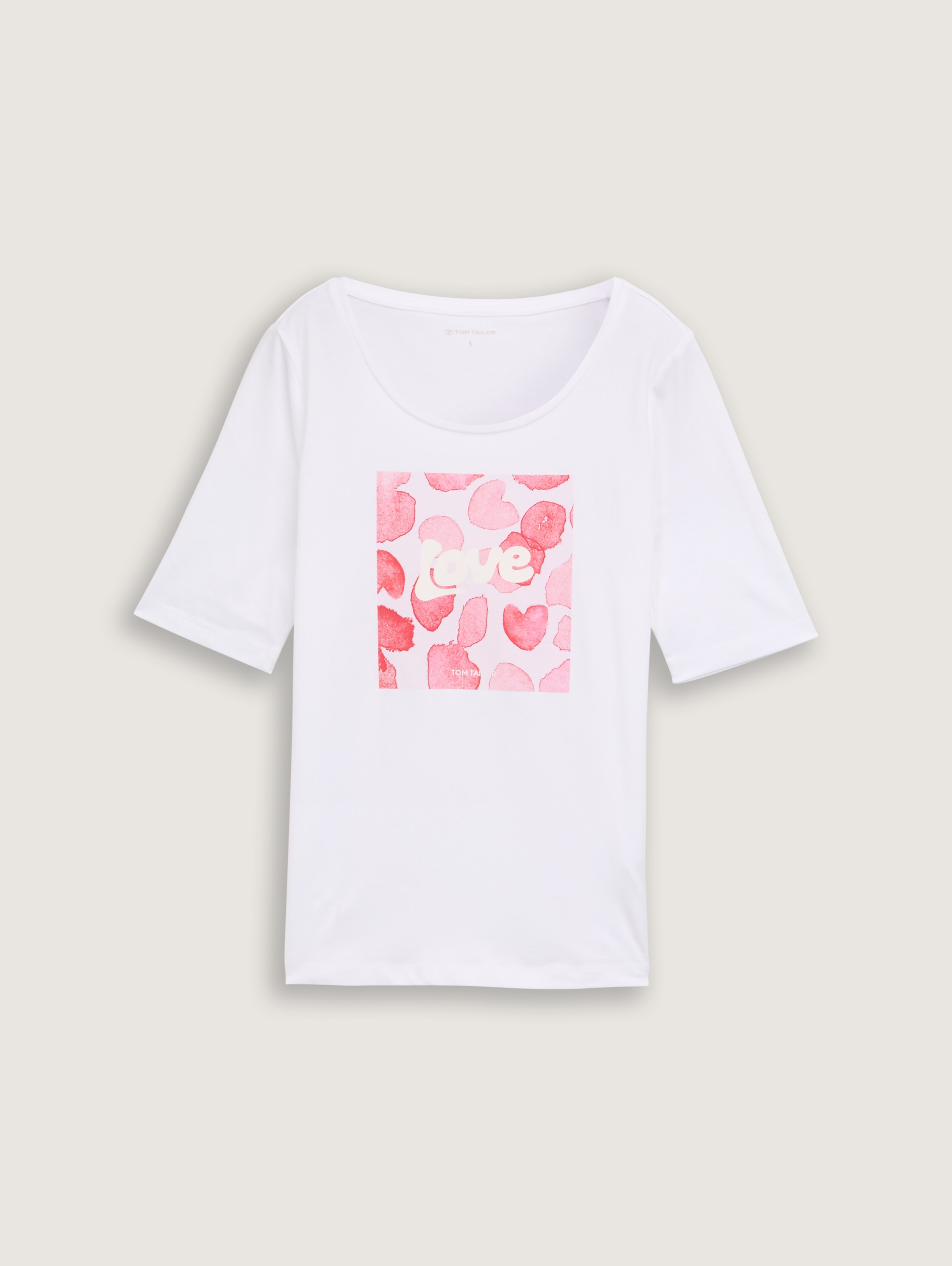 T-Shirt mit Print - white - 