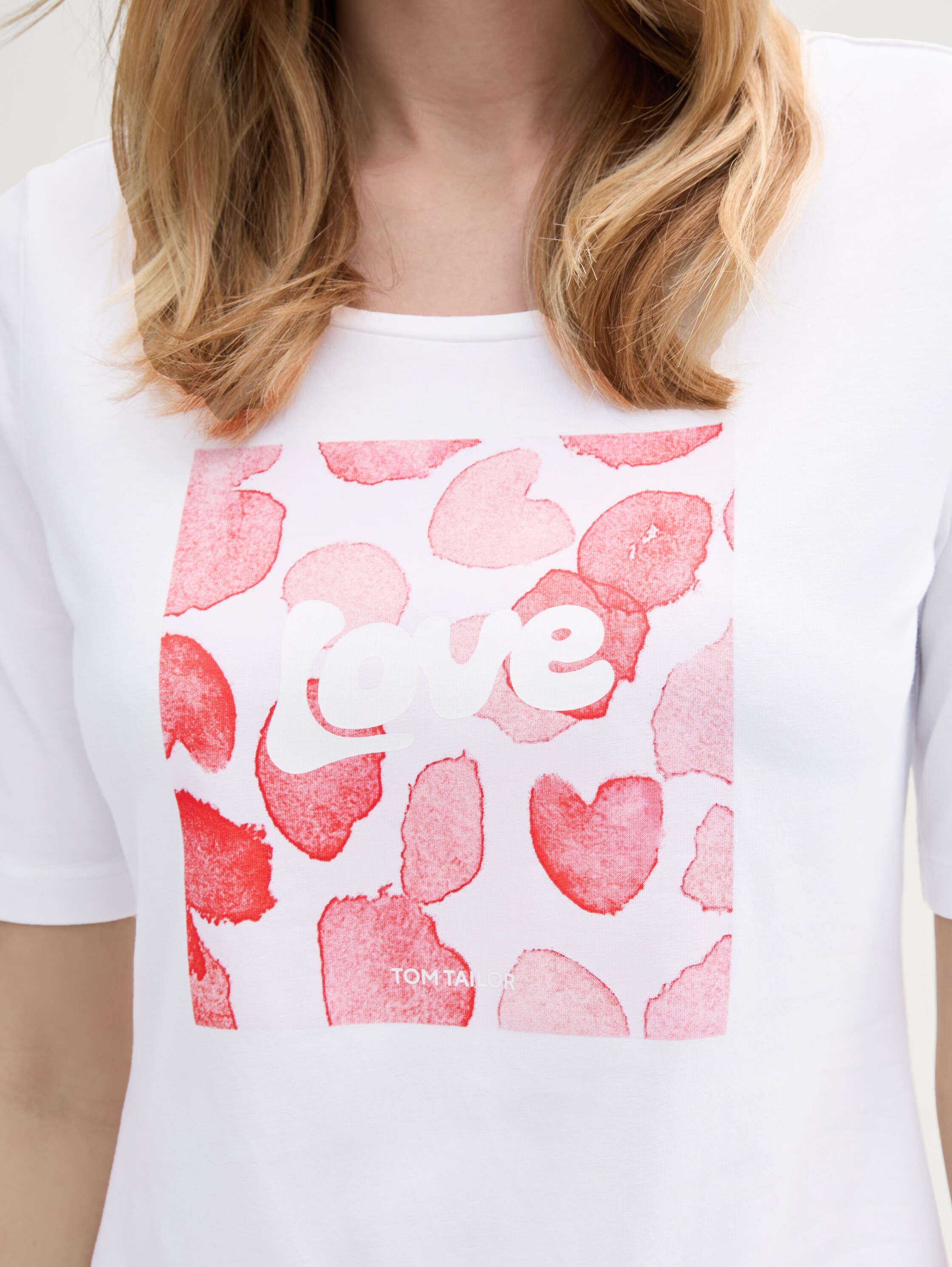 T-Shirt mit Print - white - 