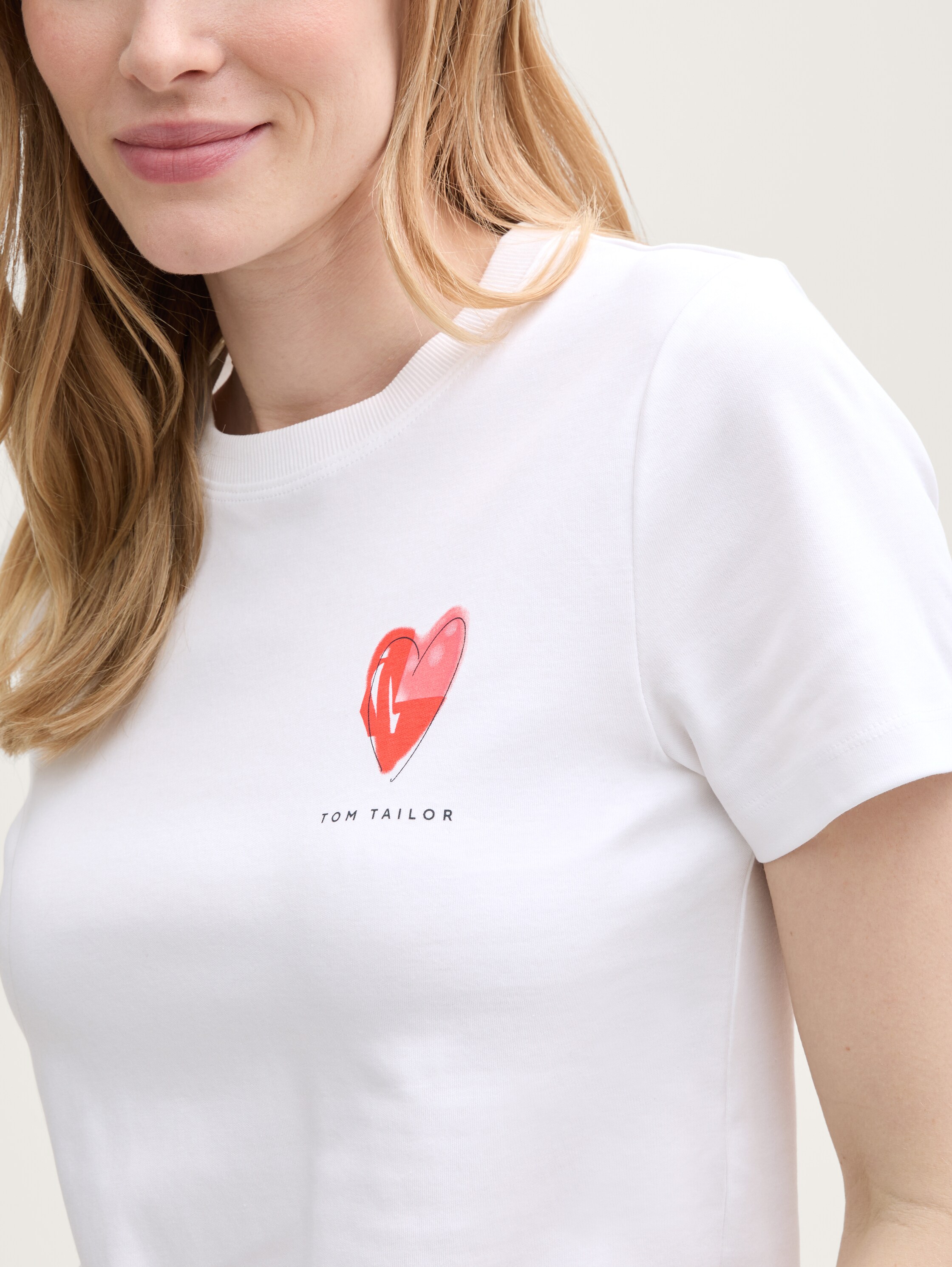 T-Shirt mit Print - white - 