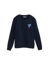 Nicht ausgewählt, Loose Fit Sweatshirt mit Print von , blau