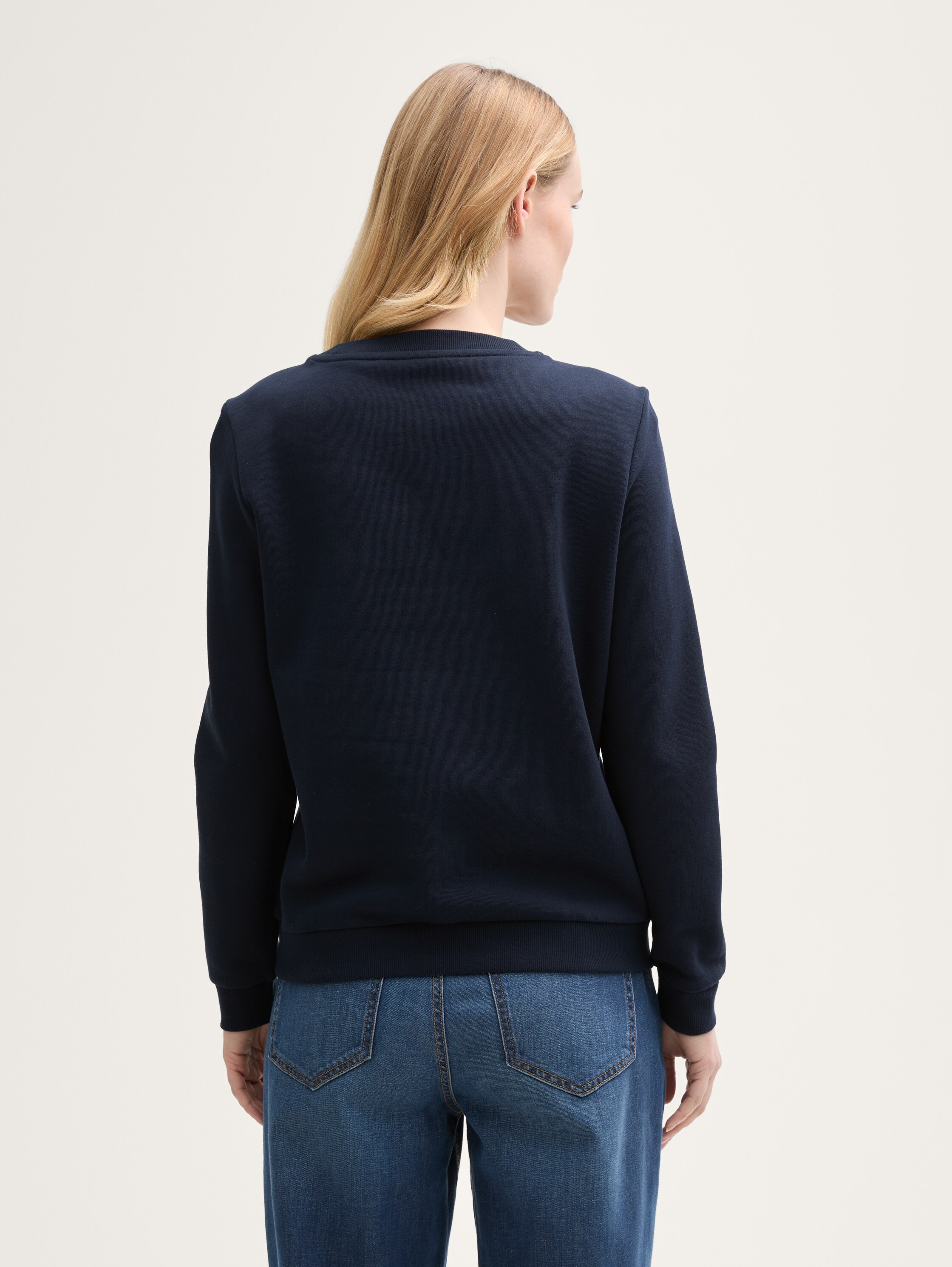 Loose Fit Sweatshirt mit Print - sky_captain_blue_1 - 