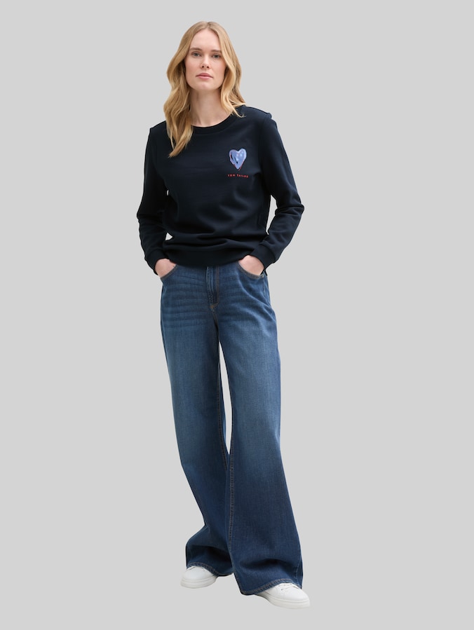 Sweater met print door Women, sky captain blue