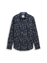 Ausgewählt, Slim Fit Hemd mit Stretch von Tom Tailor, blau