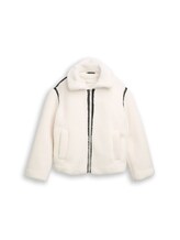 Sélectionné, Veste Loose Fit Teddy par Tom Tailor, blanc