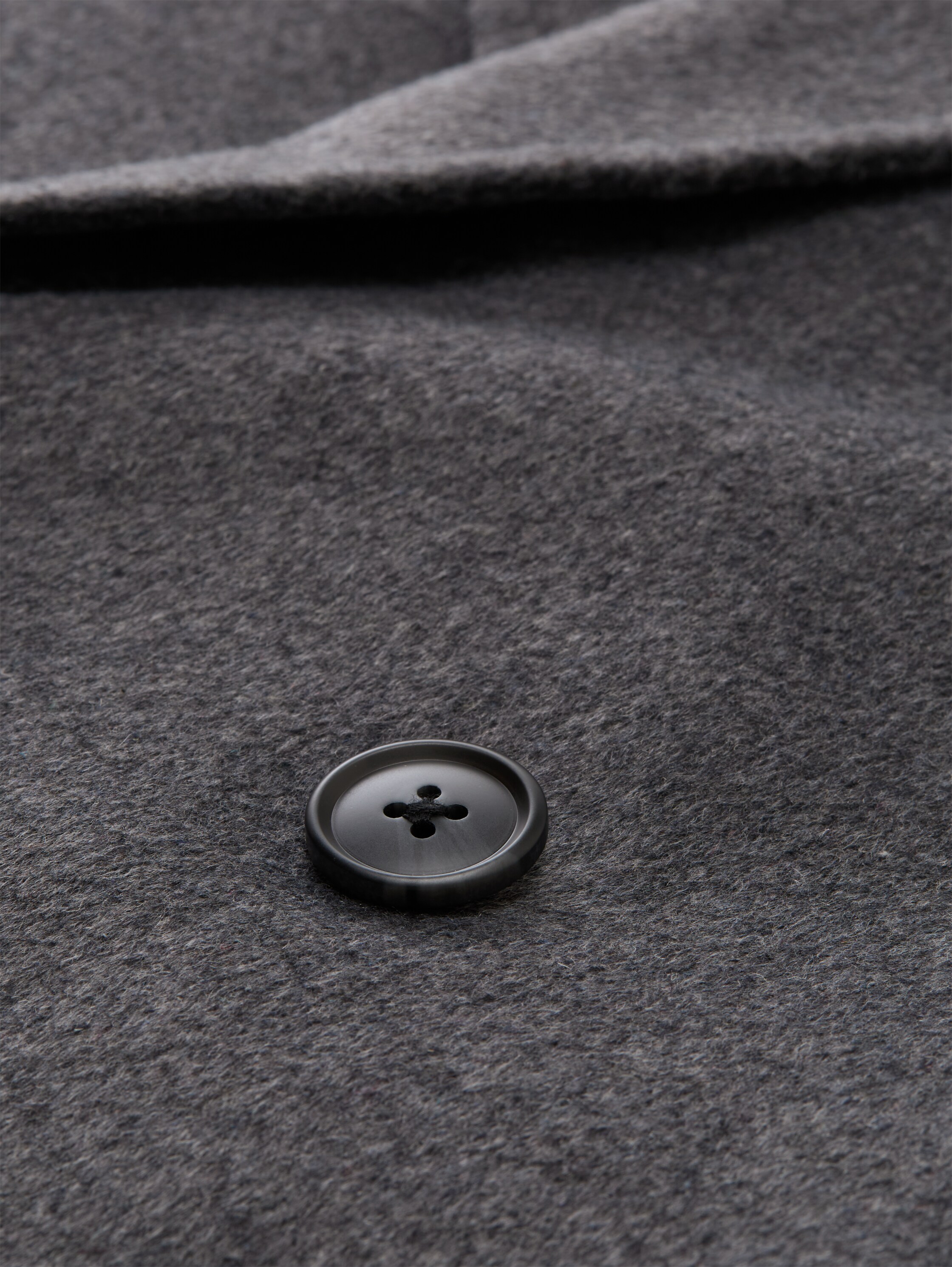 Caban jacket with wool content - dark_anthra_melange - 